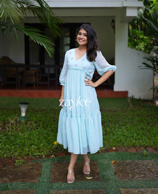 Aqua Blue Kota Dress