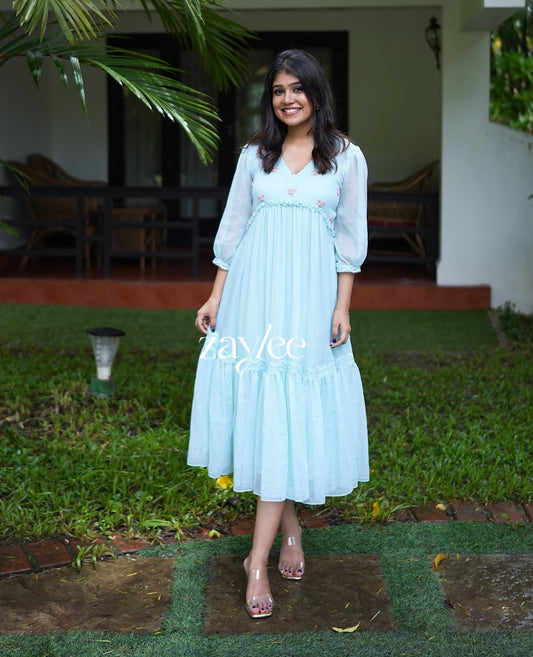 Aqua Blue Kota Dress