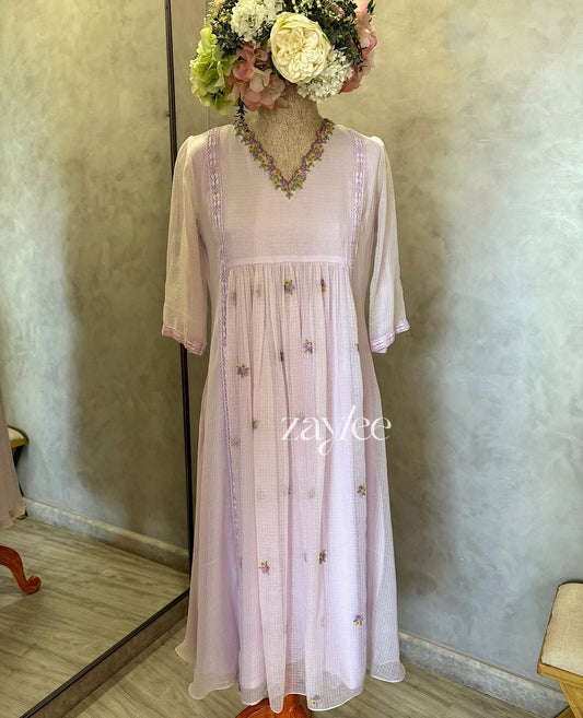 Lavender Kota Dress