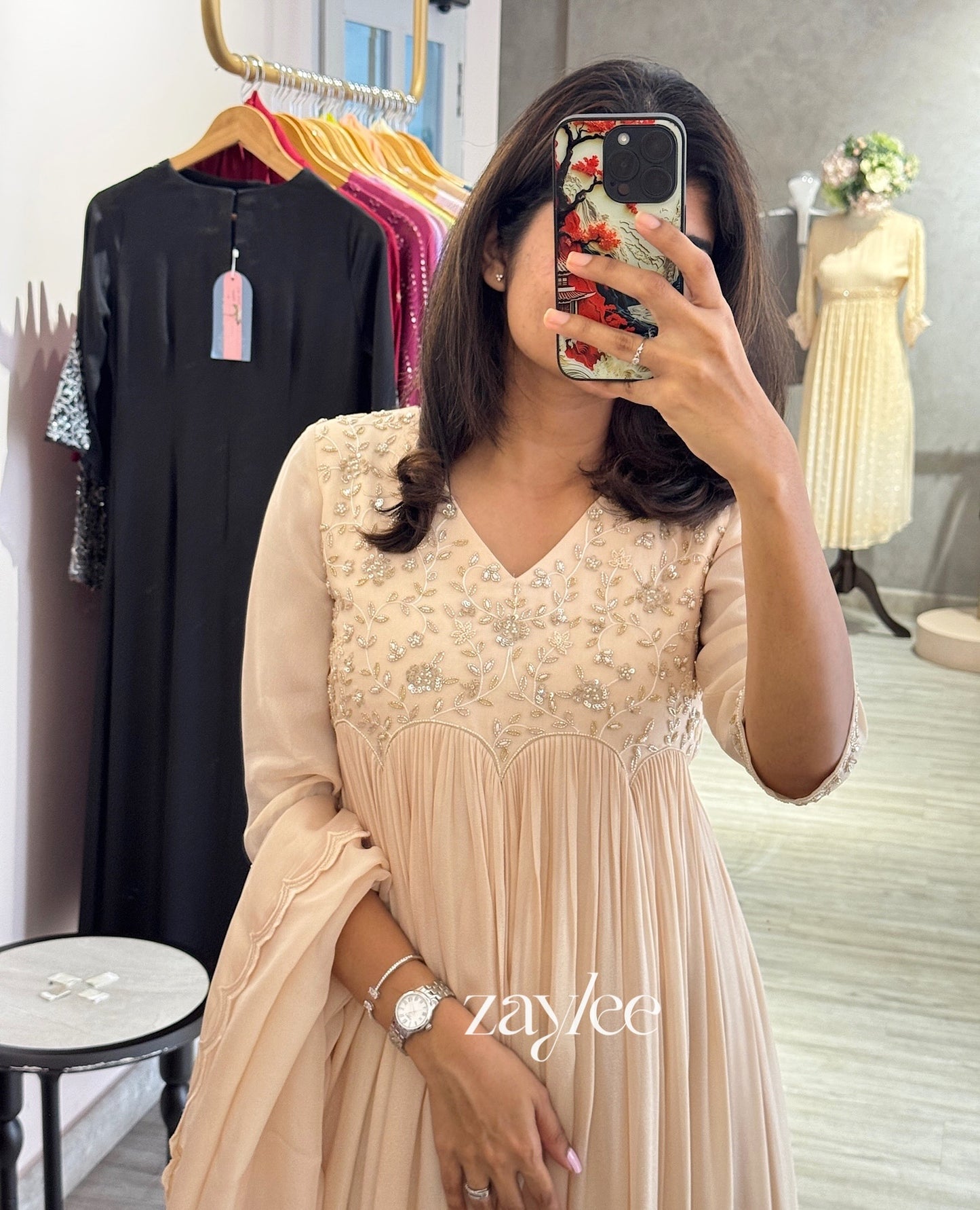 Ivory Scalloped Kurta