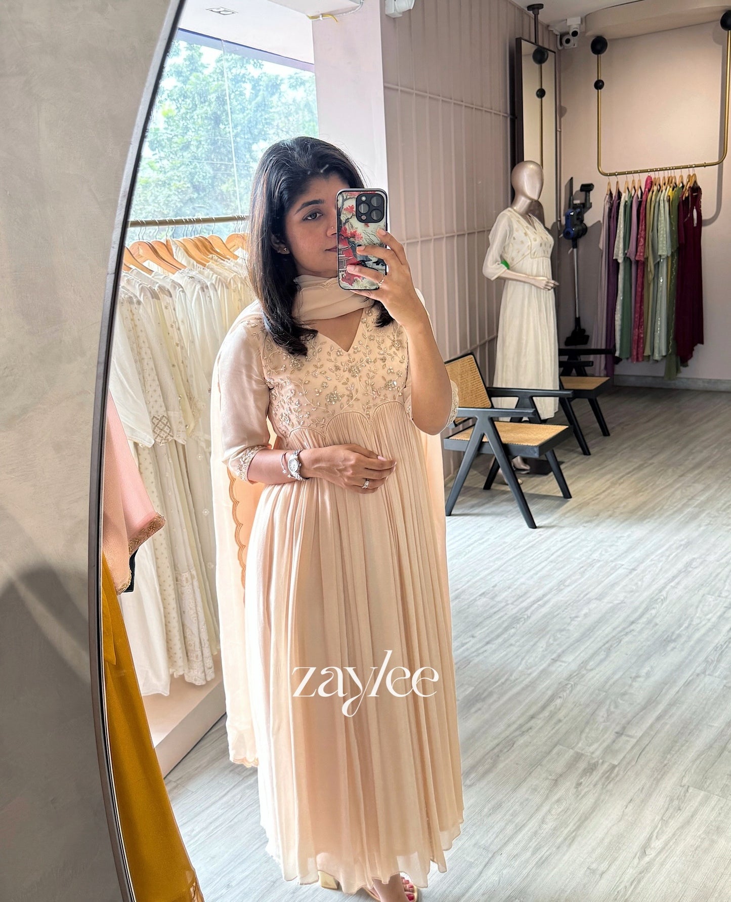 Ivory Scalloped Kurta