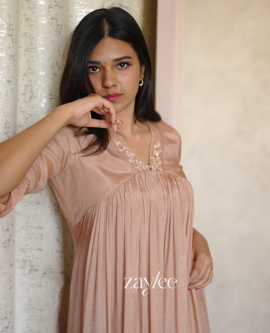 Pale Terracota Brown Kurta