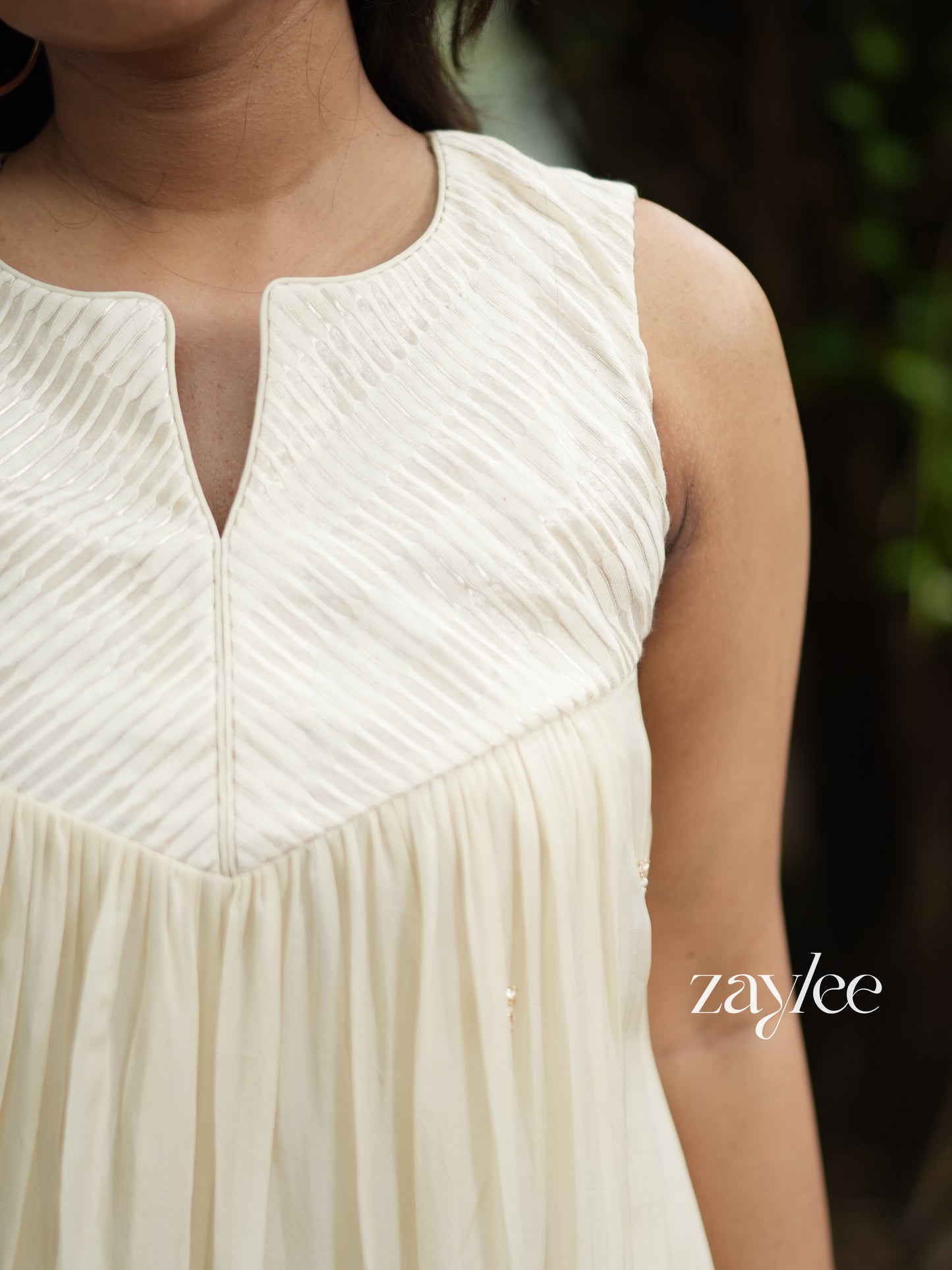Ivory Embellished Kurta