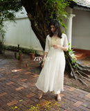 Off White Banarasi Tissue Silk Kurta