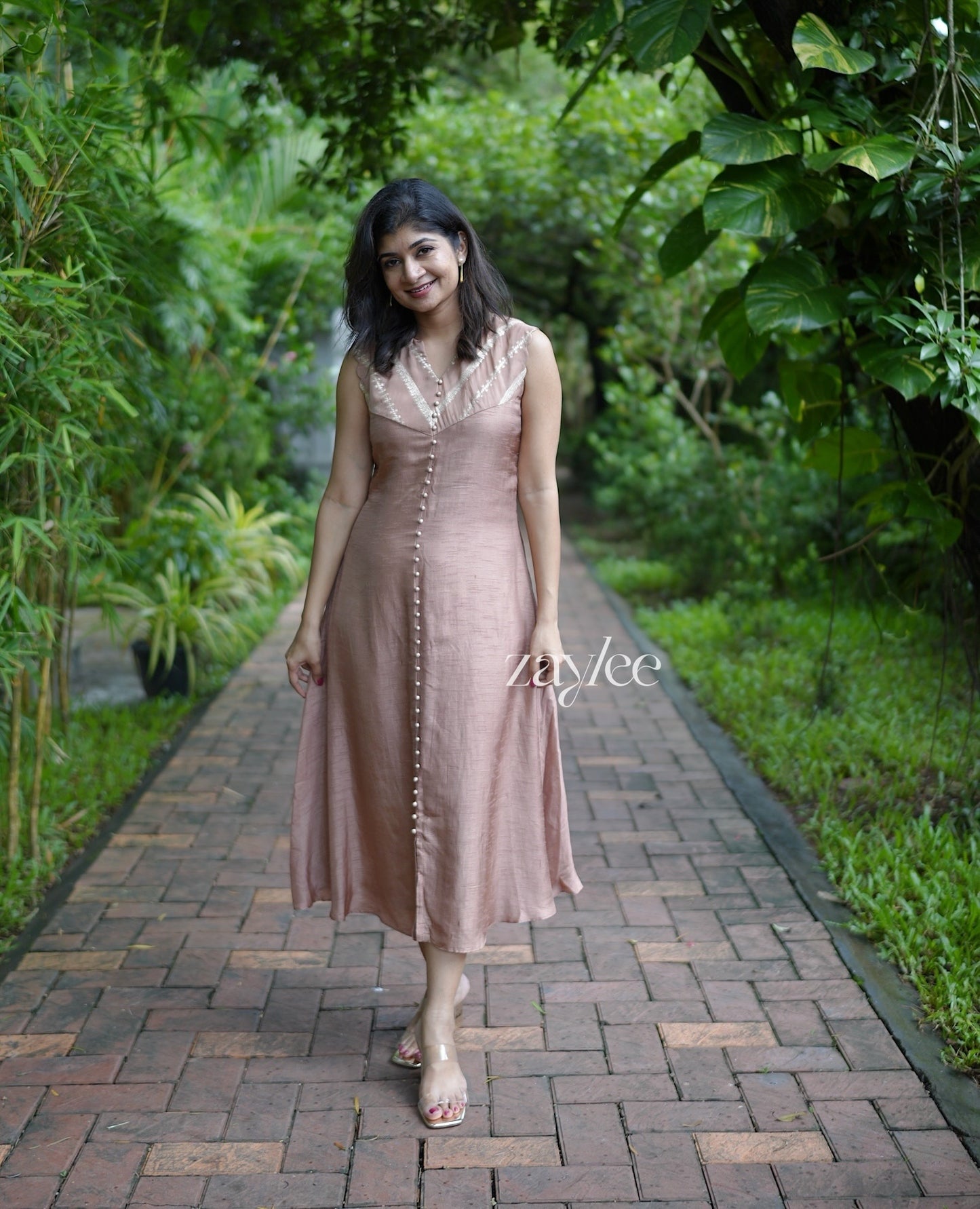 Silk Aline Scalloped Kurta