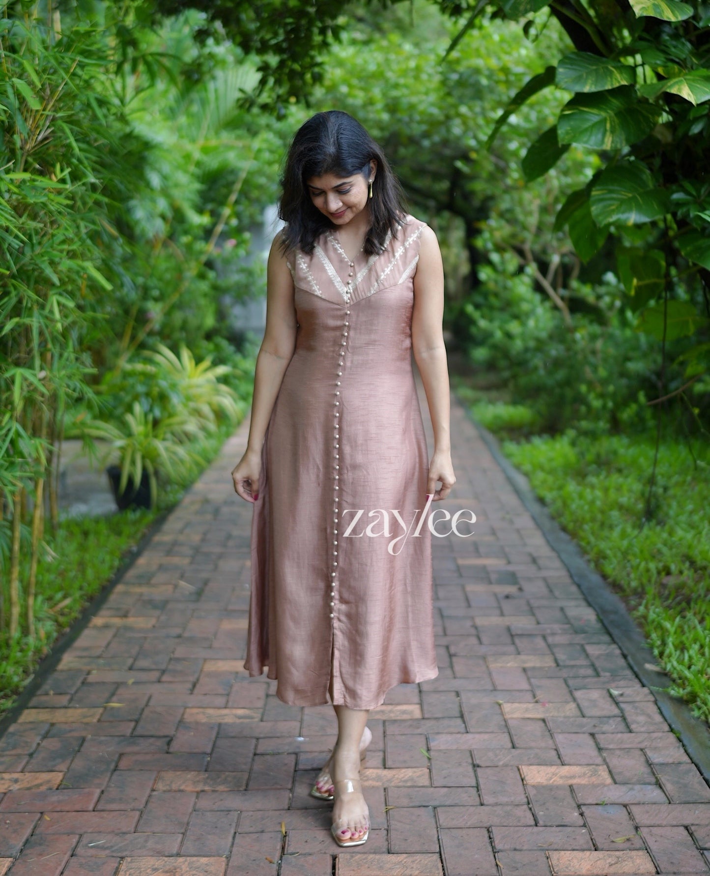 Silk Aline Scalloped Kurta