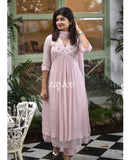 French Rose Embellished Kurta