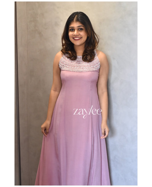 Light Pink Embellished Kurta