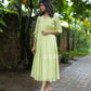 Green Kurta with Lace detailing