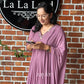 Lavender V Neck Kurta