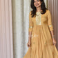 Mustard Gold Organza Kurta