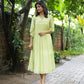 Green Kurta with Lace detailing