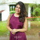 Beet-Red Pleated Kurta