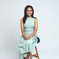 Frosty Mint Chikankari Slit kurta