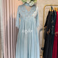 Pastel Blue Scalloped Kurta