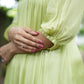 Green Kurta with Lace detailing