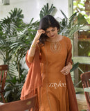 Honey Brown Anarkali