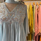 Pastel Blue Scalloped Kurta