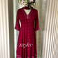 Burgundy Panel Anarkali