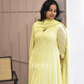 Butter Yellow Panel Anarkali