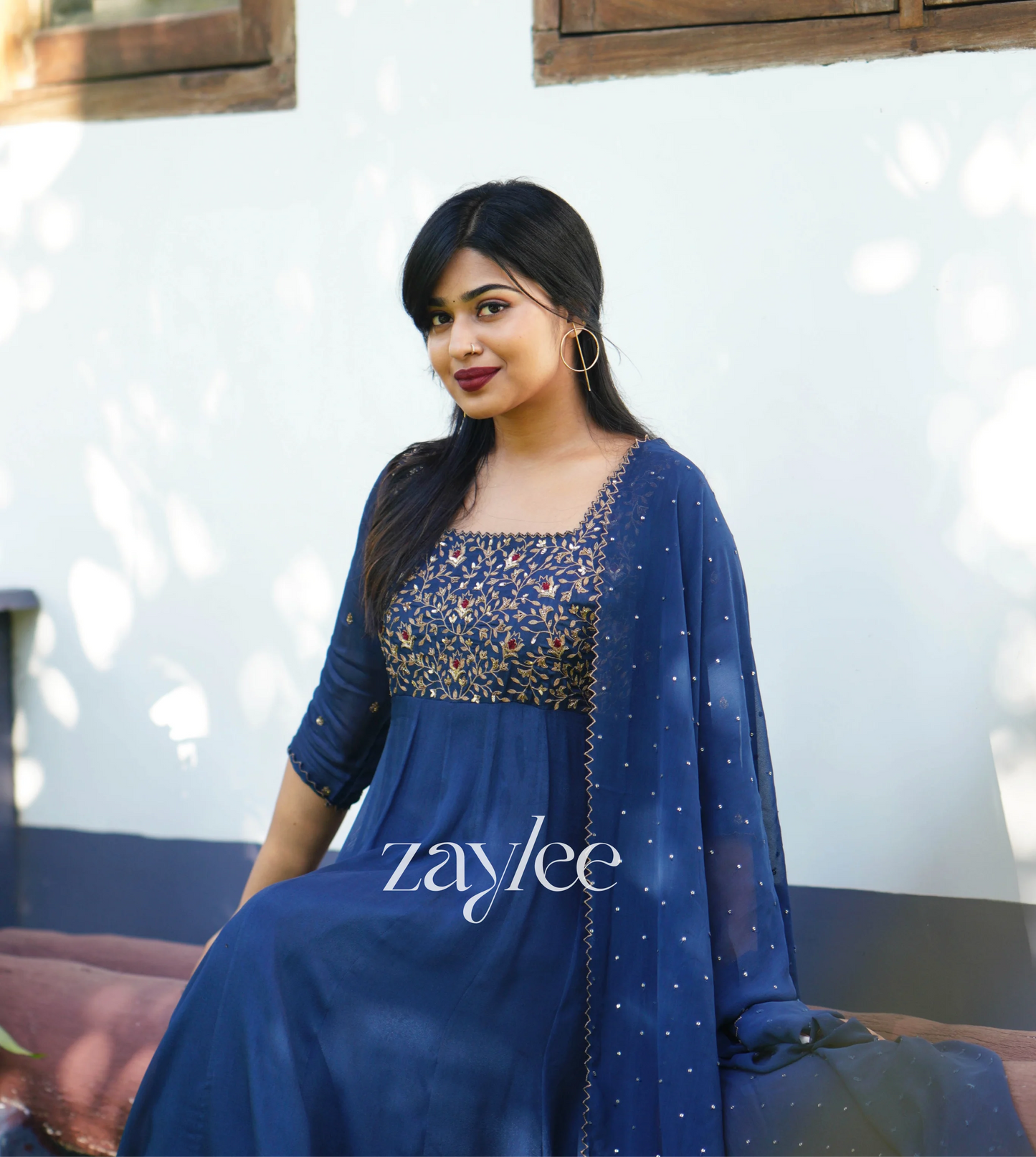 Regal Blue Anarkali