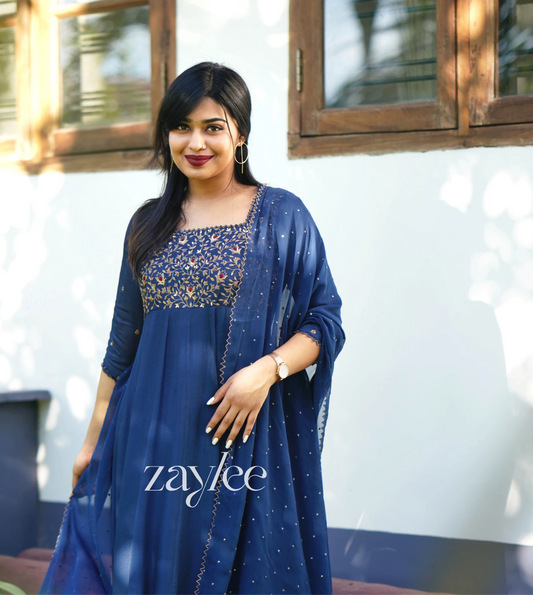 Regal Blue Anarkali