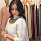 White Embellished Anarkali