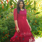 Red Embroidered Dress