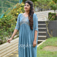 Dusty Blue Gathered Kurta