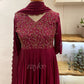 Magenta handworked kurta