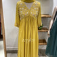 Mustard Yellow Gathered Kurta