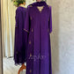 Purple Box Pleat Kurta