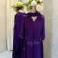 Purple Box Pleat Kurta