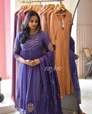 Pale Purple Gathered Kurta