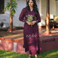 Grape Wine Aline Kurta