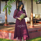 Grape Wine Aline Kurta