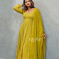 Canary Yellow Chikankari Anarkali