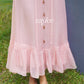 Fresh Pink Ruffle Dress