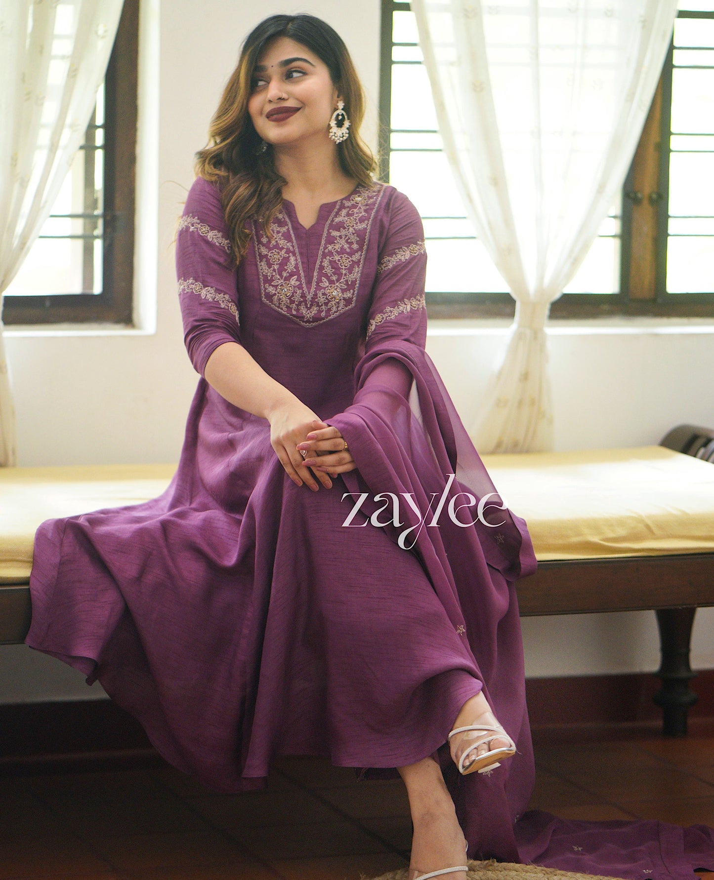 Mulberry Silk Anarkali