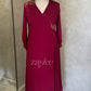 Red Side Pleated Kurta