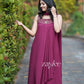 Deep Magenta Pleated Embellished Kurta