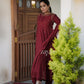 Ruby Red Anarkali