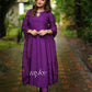 Purple Embellished Kurta