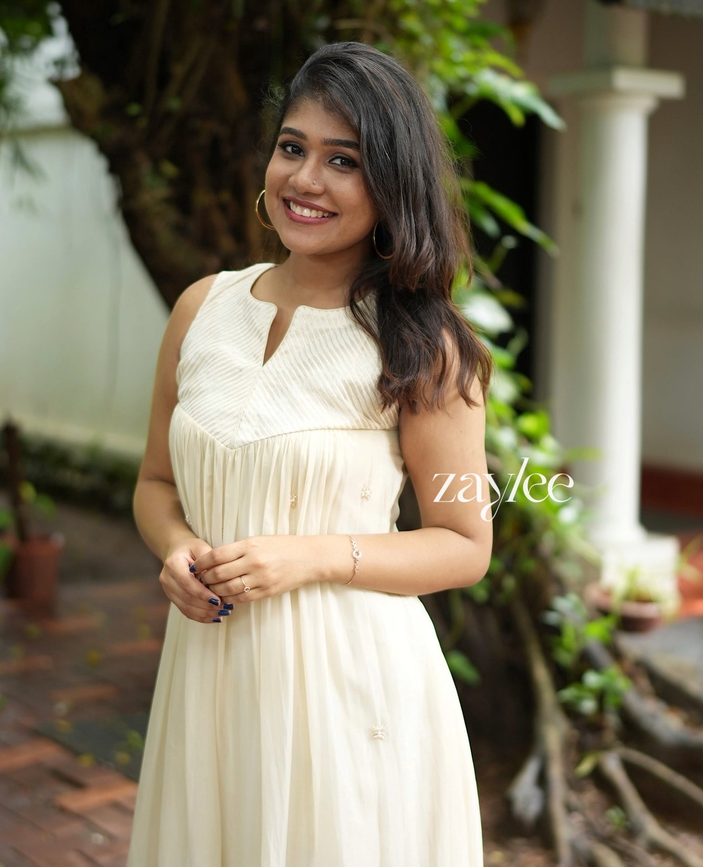 Ivory Embellished Kurta