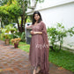 Mauve Brown Embellished Kurta
