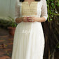 Off White Banarasi Tissue Silk Kurta