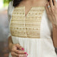 Off White Banarasi Tissue Silk Kurta