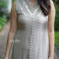 Silk Aline Scalloped Kurta
