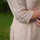 Light Terracotta Brown Organza Kurta