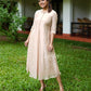 Light Terracotta Brown Organza Kurta